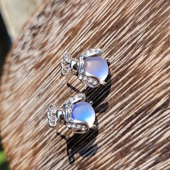 Color Shifting Ladybird Stud Earrings, 925 Sterling Silver - Picture 3 of 6